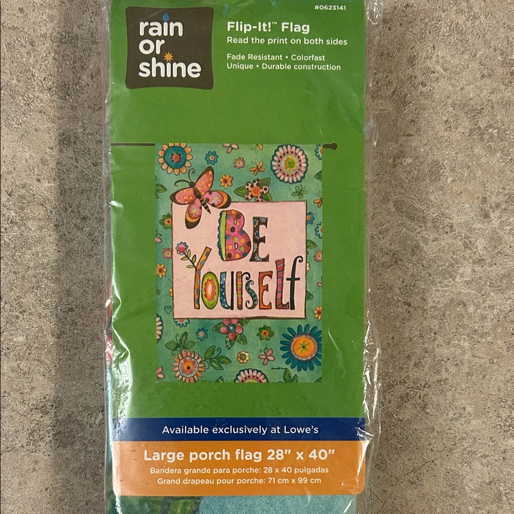 Be Yourself Colorful Porch Flag